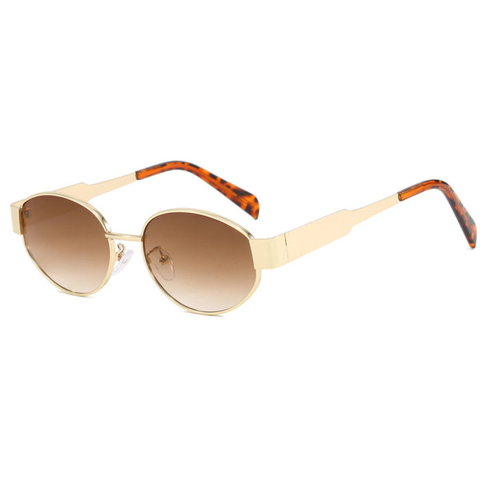 Fashionable oversized sunglasses with metal frame Bowlift