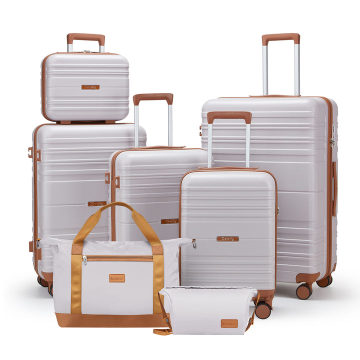 Unisex Versatile Expandable Hard Shell Travel Luggage Set Bowlift