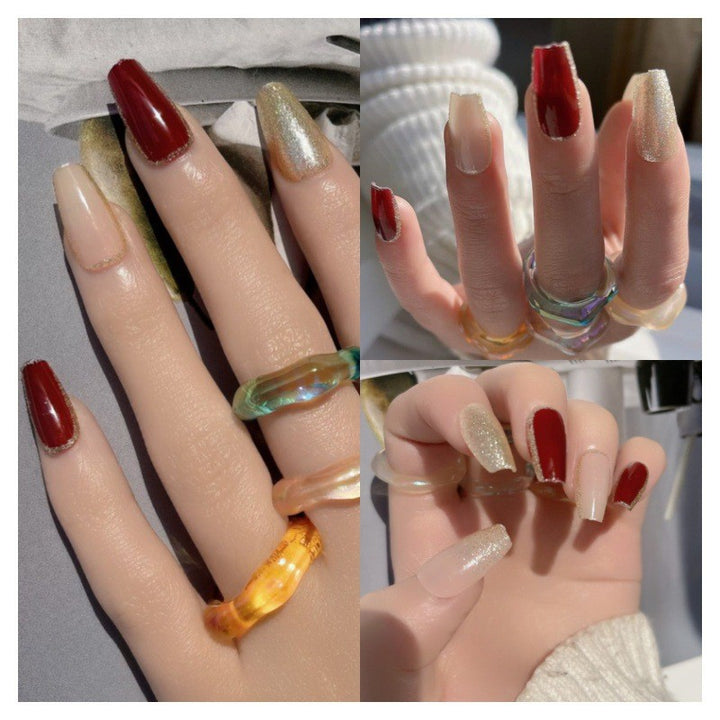 Elegant Press-On Nail Art Showcase Bowlift