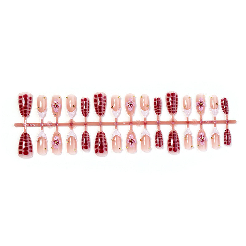 Nail art set with decorative floral and glamorous design Bowlift