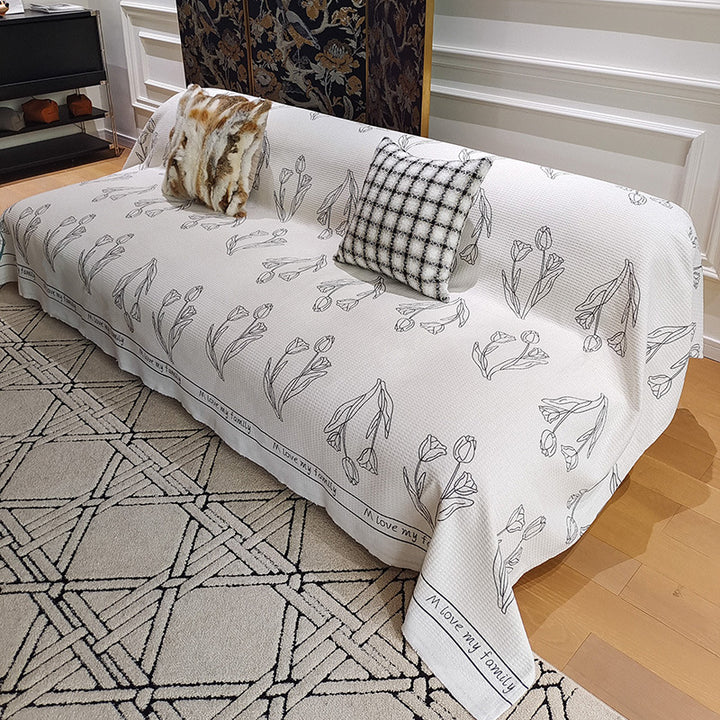 Textured Woven Throw Blanket