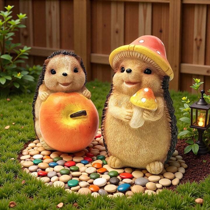 Cute hedgehog sculpture with fruit bowl Bowlift