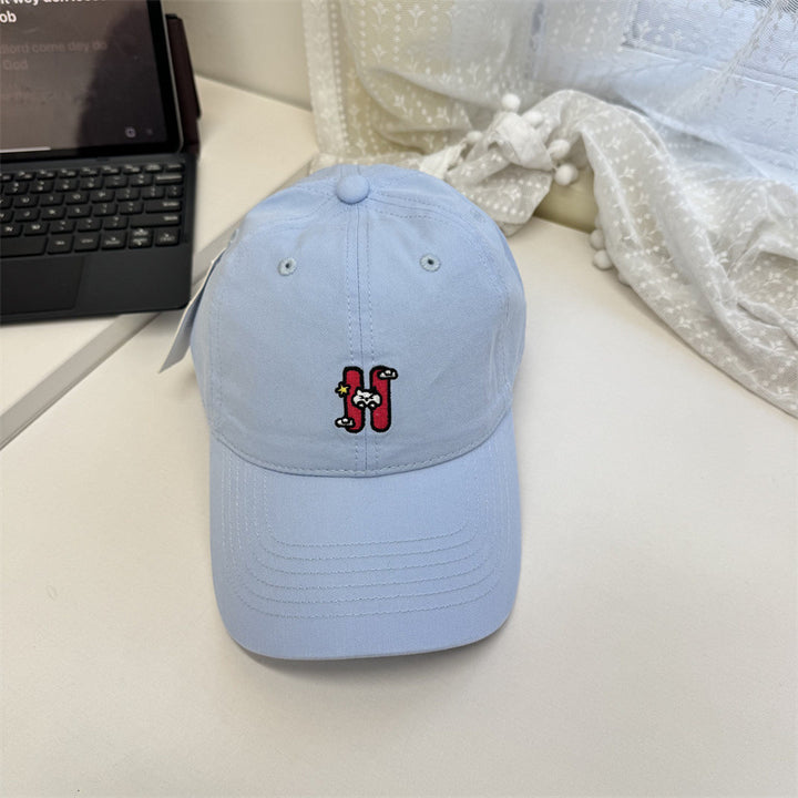 Women's Casual Embroidered Baseball Cap Bowlift