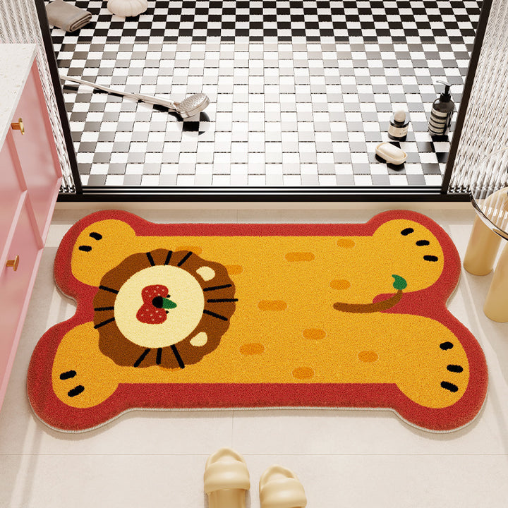 Cartoon Plush Bath Mat