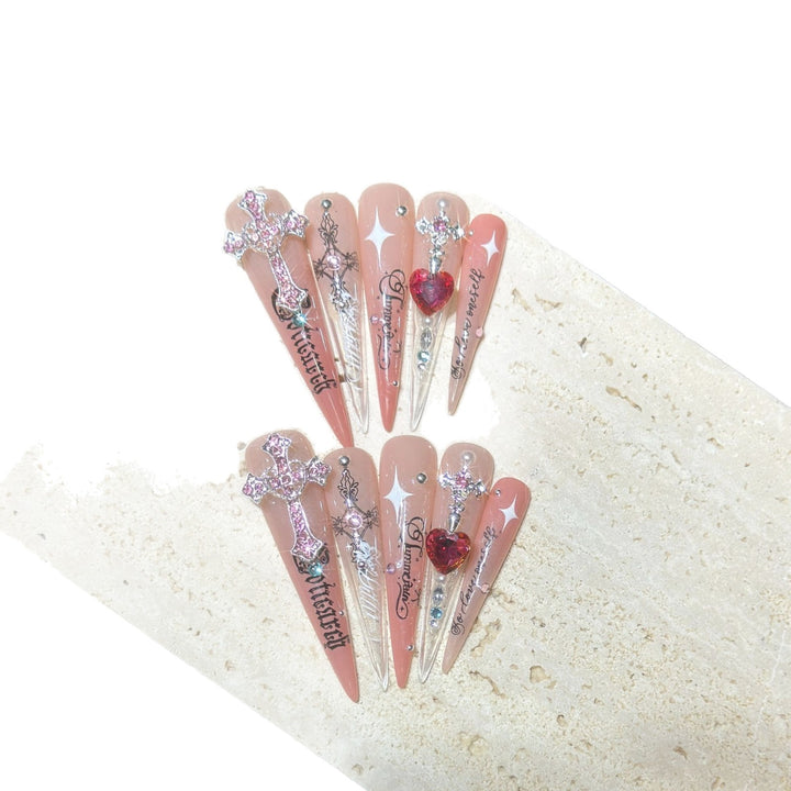 Artistic Press-On Nail Tips Bowlift