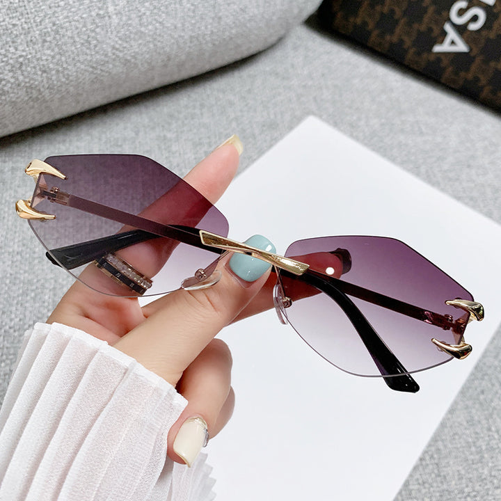 Women geometric oversized sunglasses Bowlift