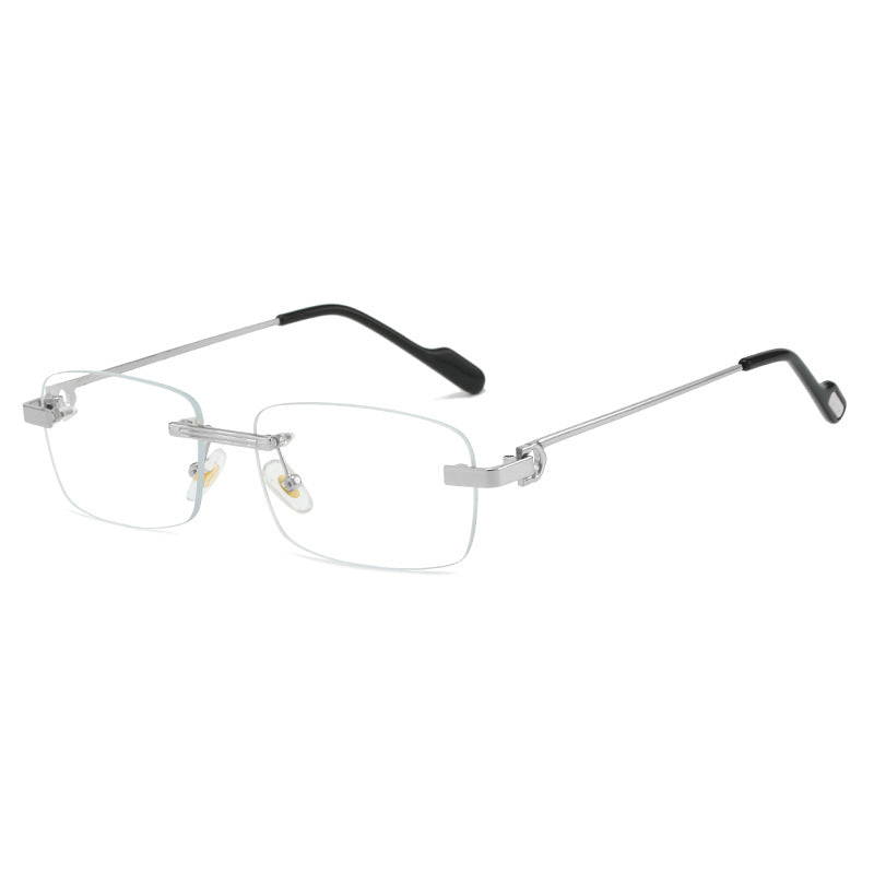 Women's fashionable rectangular sunglasses with delicate metal frame Bowlift