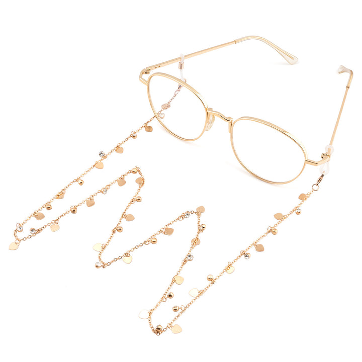 Decorative Heart-Shaped Eyewear Chain Bowlift