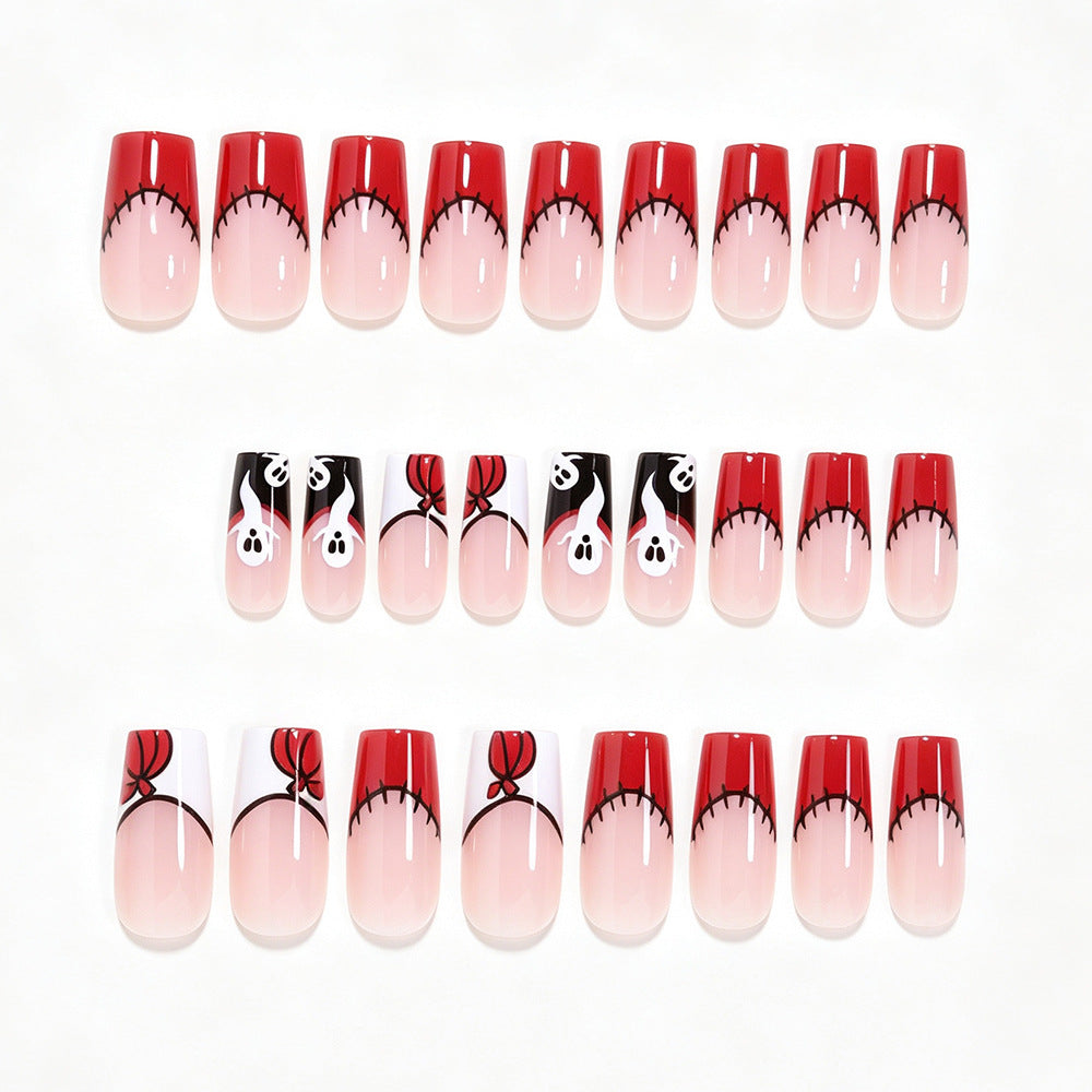 Creative Halloween-Themed Press-On Nail Art Bowlift