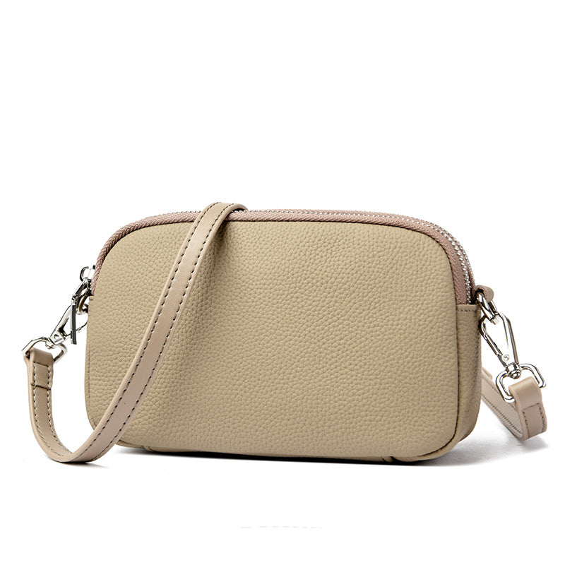 Textured Vegan Leather Crossbody Bag Bowlift