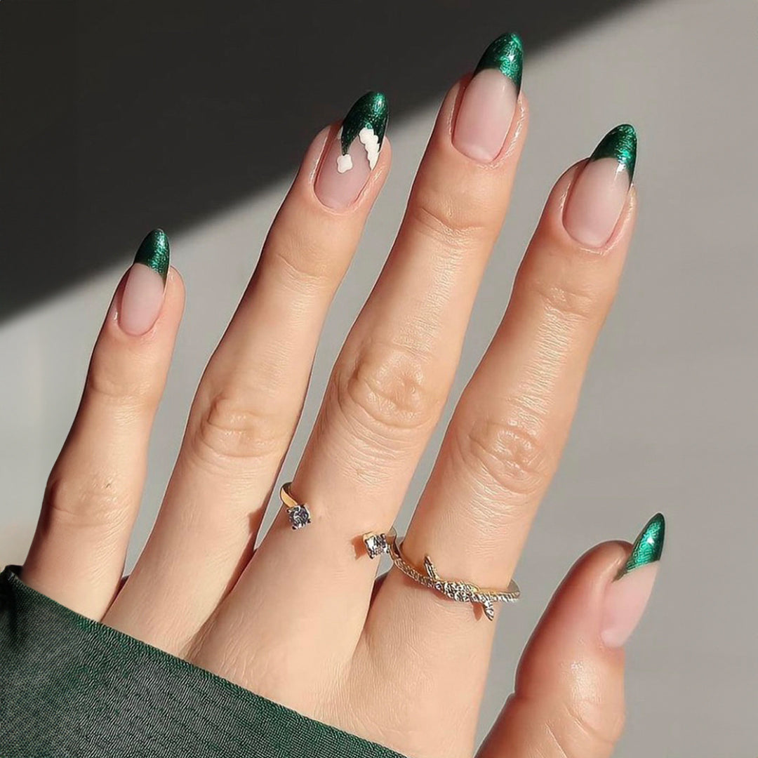 Elegant Stiletto Press-On Nail Set with Unique Design Bowlift