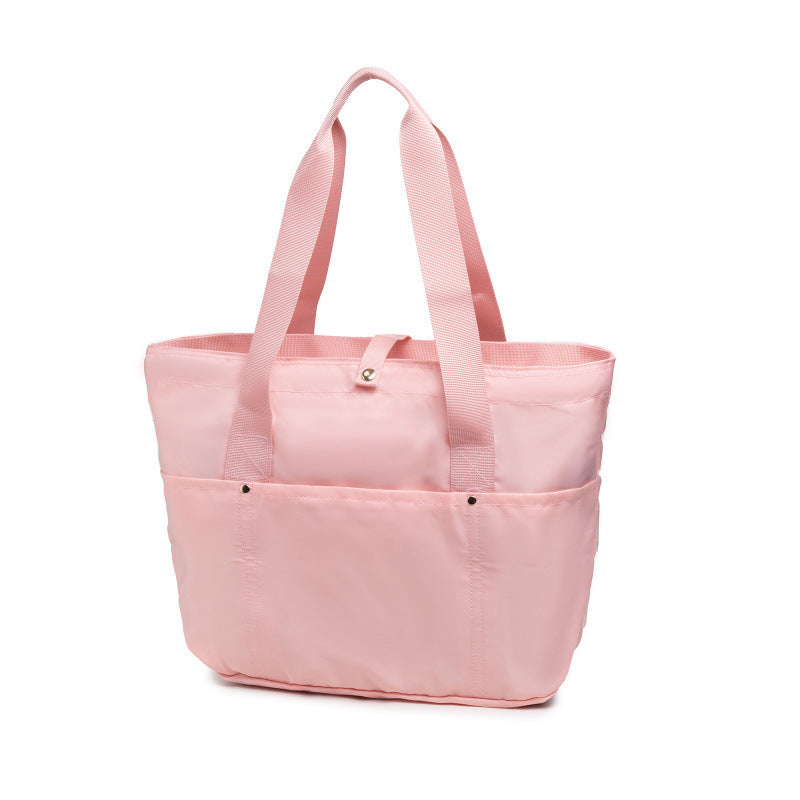 Multifunctional shopping bag with multiple outside pockets Bowlift