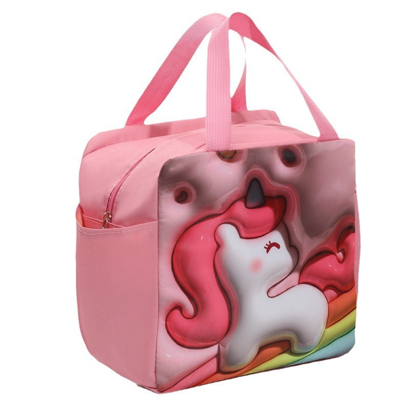 Playful Space-Themed Lunch Cooler Bag