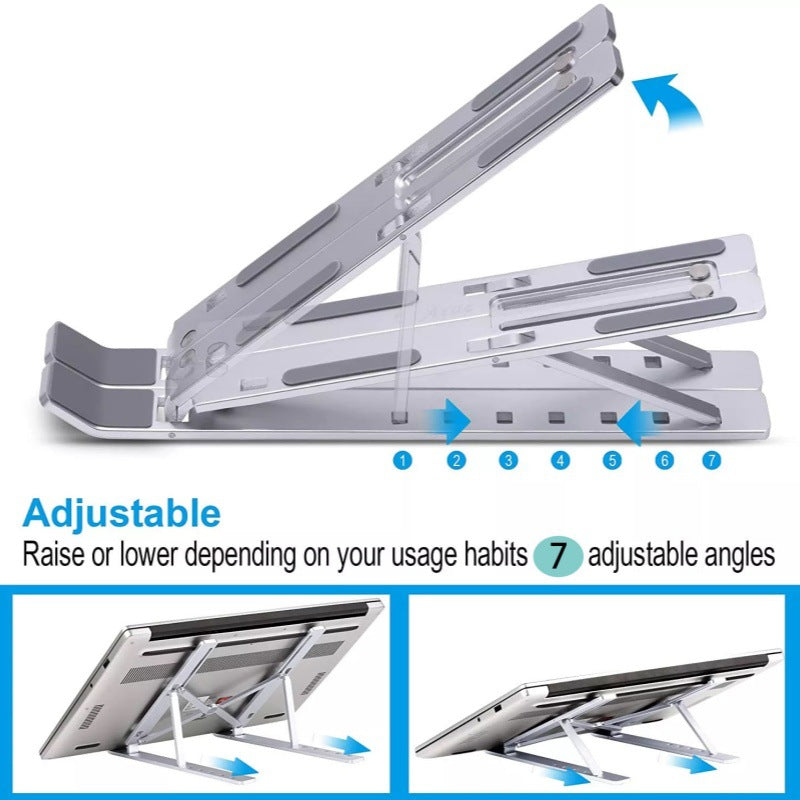 Unisex Height Adjustable Laptop Stand with Stable Construction Bowlift