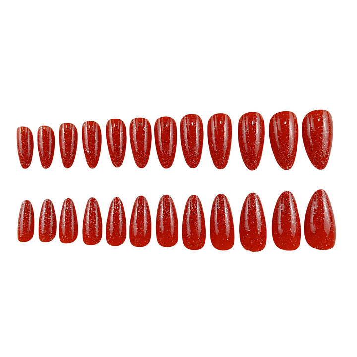 Glittering Stiletto Nail Extensions Bowlift