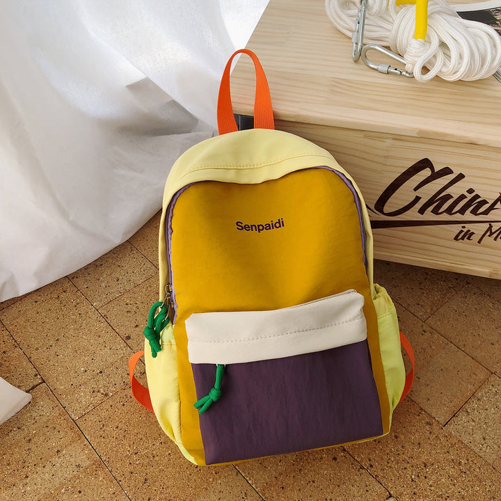 Colorful Multi-Pocket School Backpack