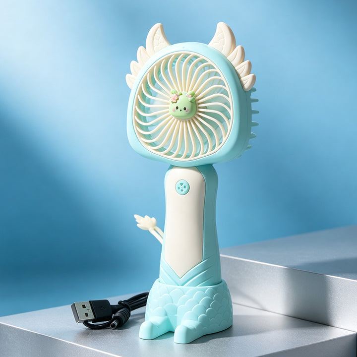 Ladies Portable Mini Handheld Fan with Cat Ears Bowlift