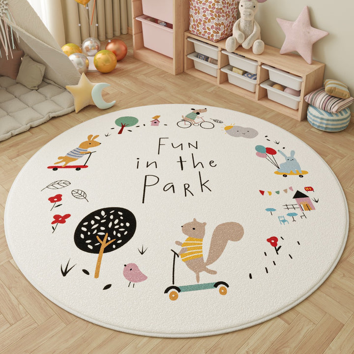 Playful Dinosaur-Themed Area Rug