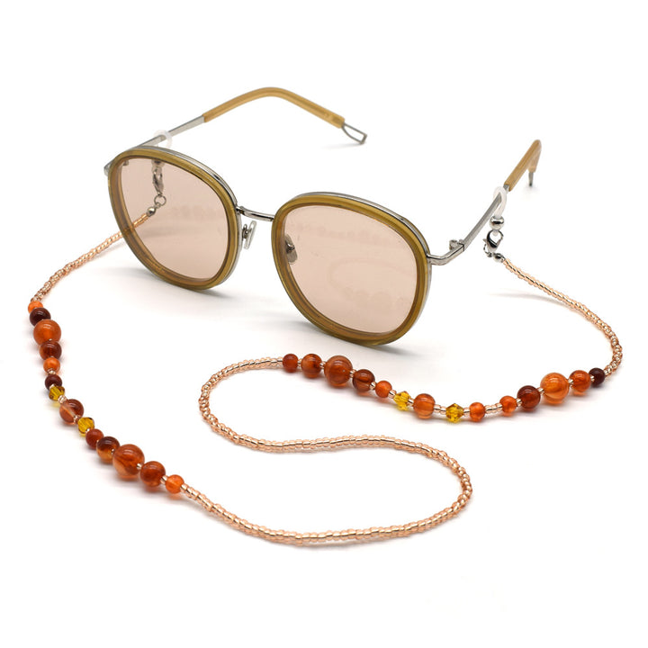 Handcrafted Beaded Eyewear Retainer Chain Bowlift