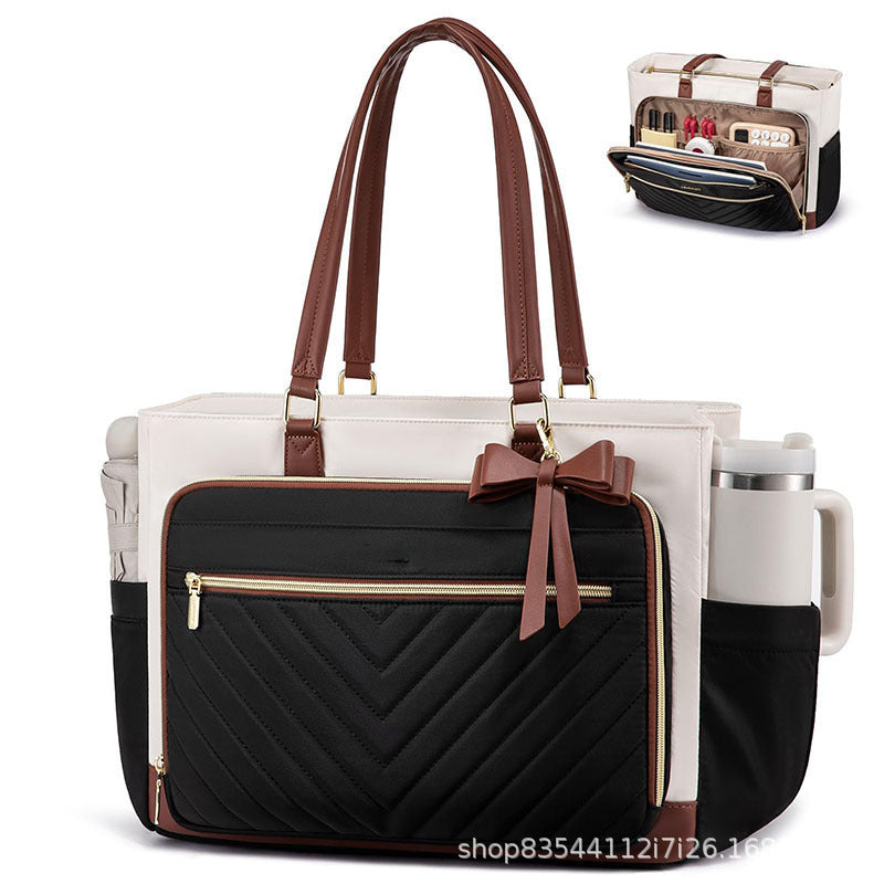 Multi-Functional Quilted Tote Bag Bowlift