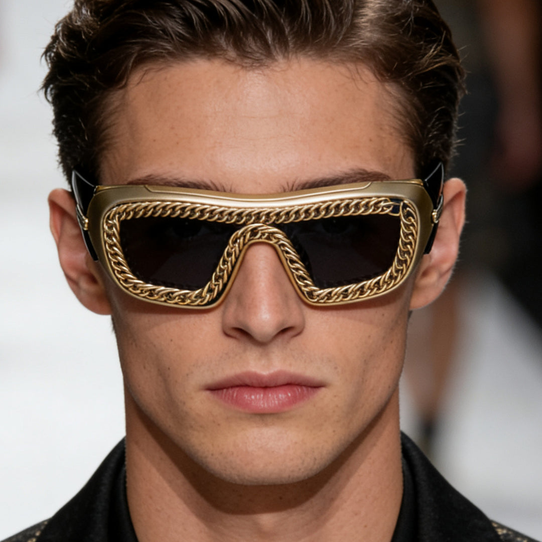 Women's sunglasses with unique chain frame Bowlift