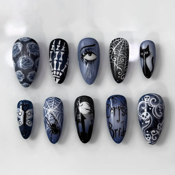 Artificial nail set with creative designs Bowlift