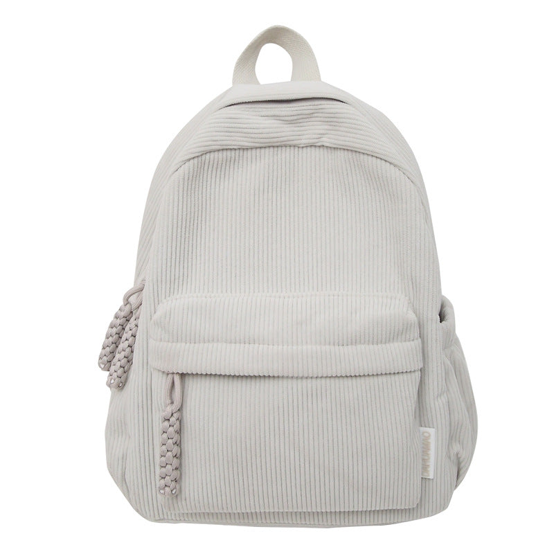 Corduroy Textured Mini School Backpack Bowlift