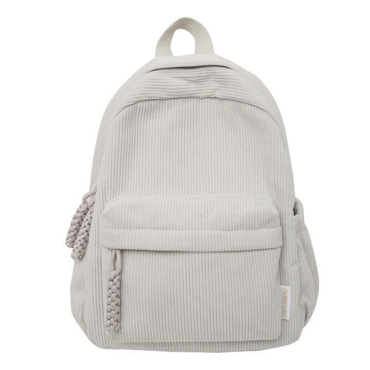 Corduroy Textured Mini School Backpack Bowlift