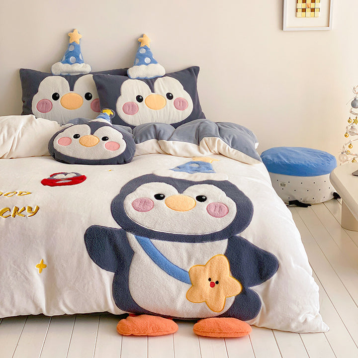 Plush Microfiber Cartoon Oversized Throw Blanket for Kids and Nursery