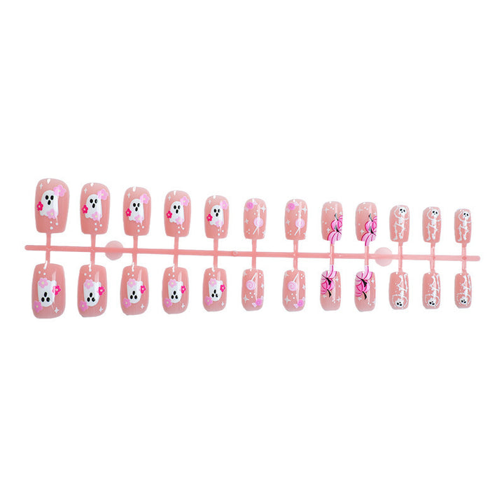 Acrylic nail set with creative animal and flower designs Bowlift