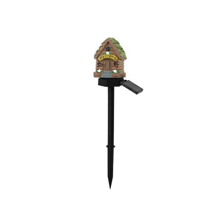 Solar Mushroom House Garden Stake Light With Rechargeable Battery Bowlift