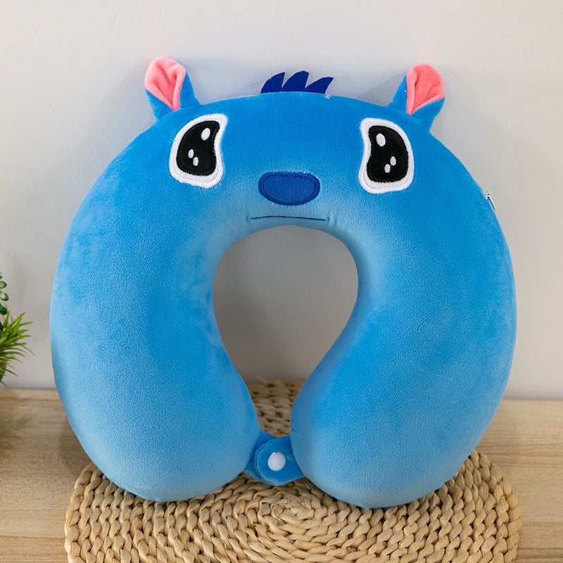 Unisex Neck Support Pillow with Cute Animal Design Bowlift