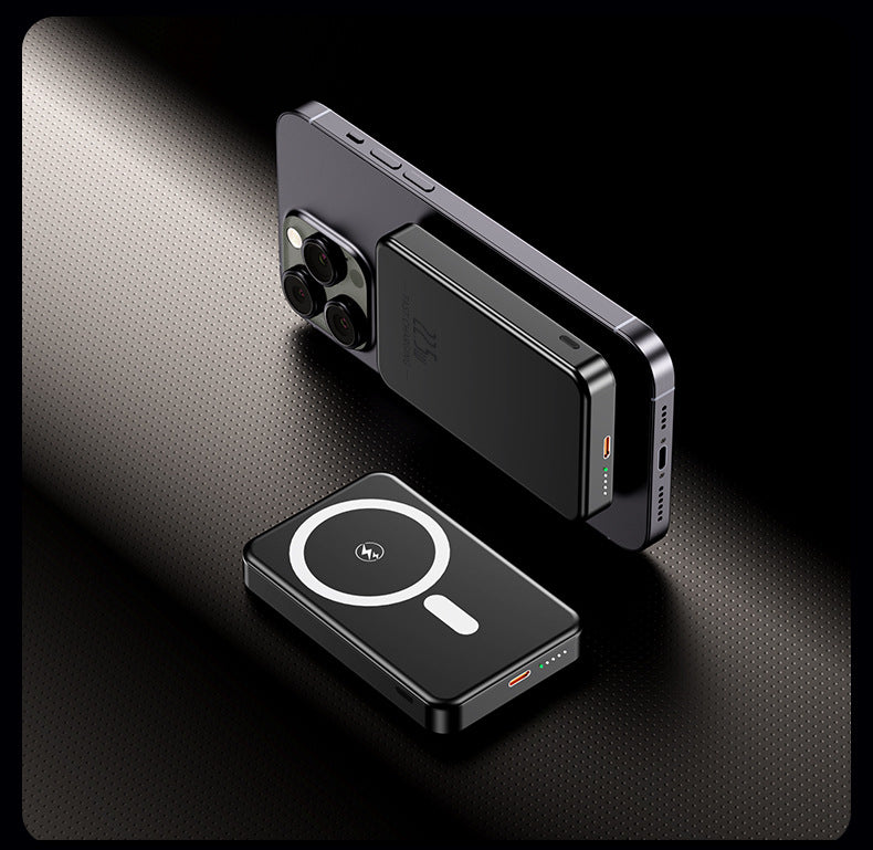 Portable induction power bank with slim design and LED display Bowlift