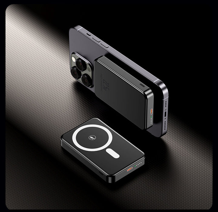 Portable induction power bank with slim design and LED display Bowlift