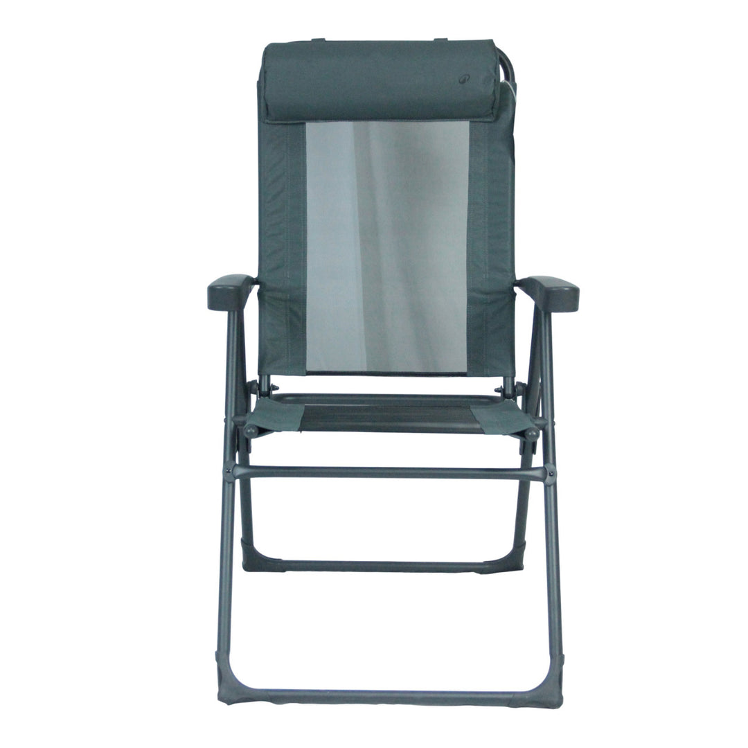 Recliner with ergonomic headrest and folding mechanism Bowlift