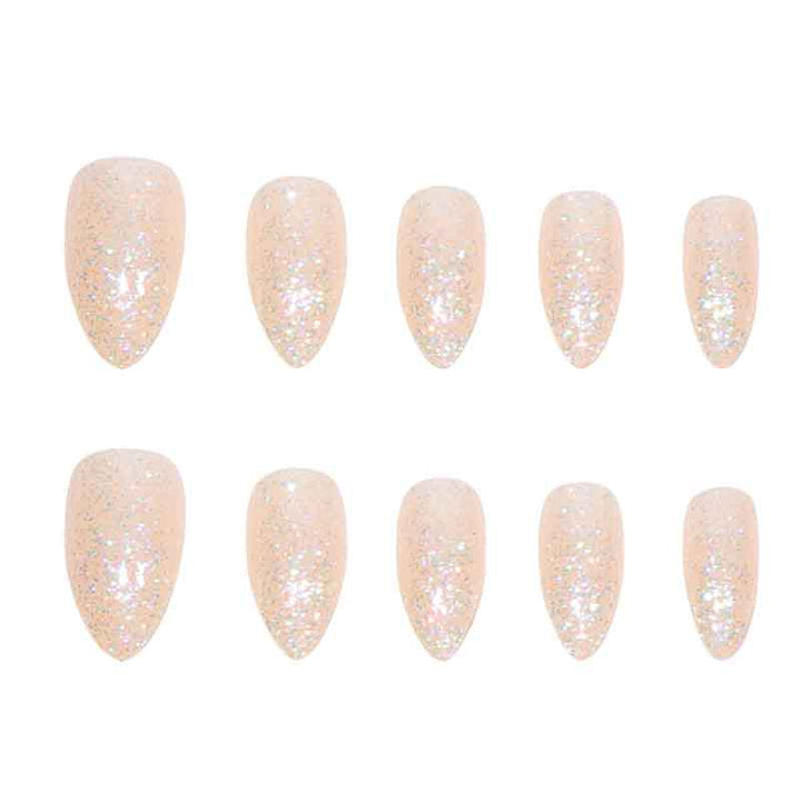 Glittering Stiletto Press-On Nails Bowlift