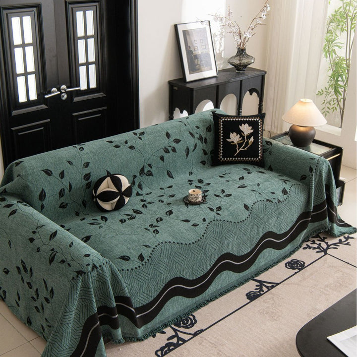 Elegant Textured Sofa Throw