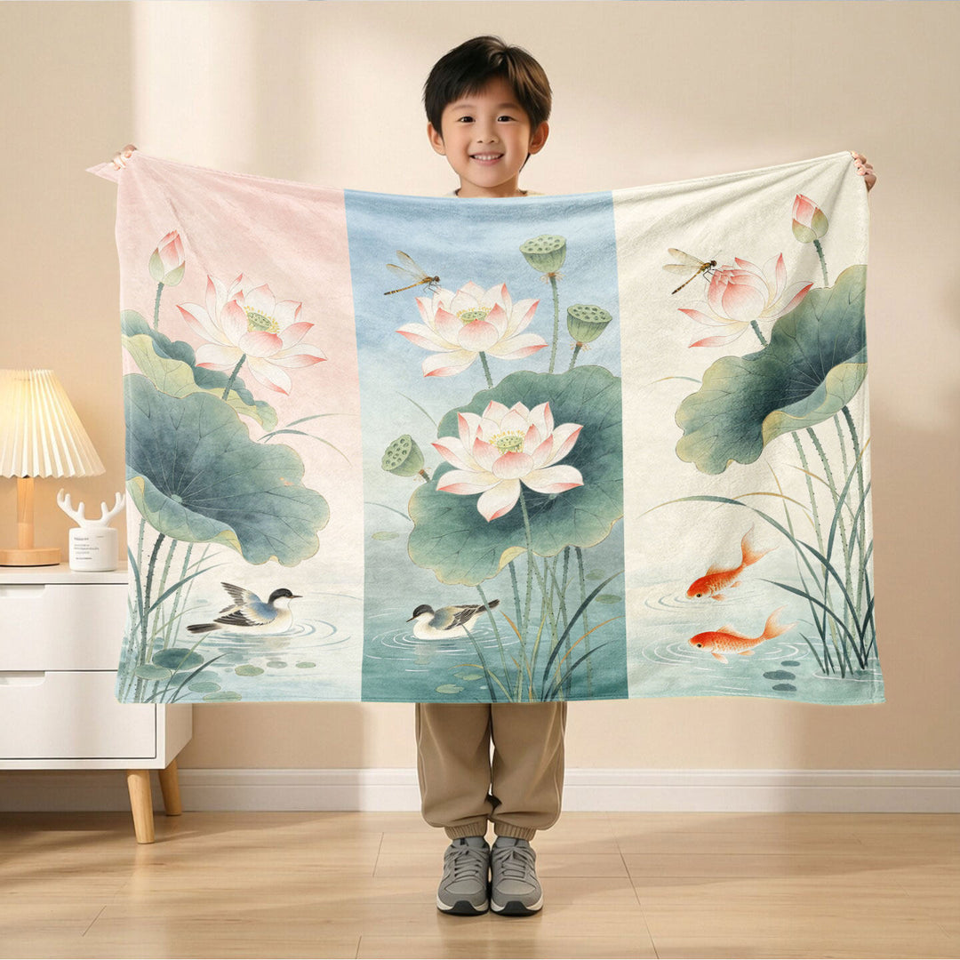 Artistic Scene Fleece Blanket