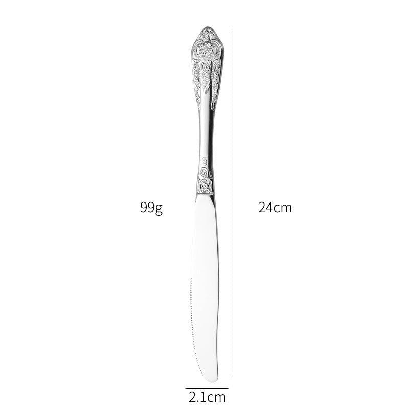 Elegant fish fork with artistic handle design Bowlift