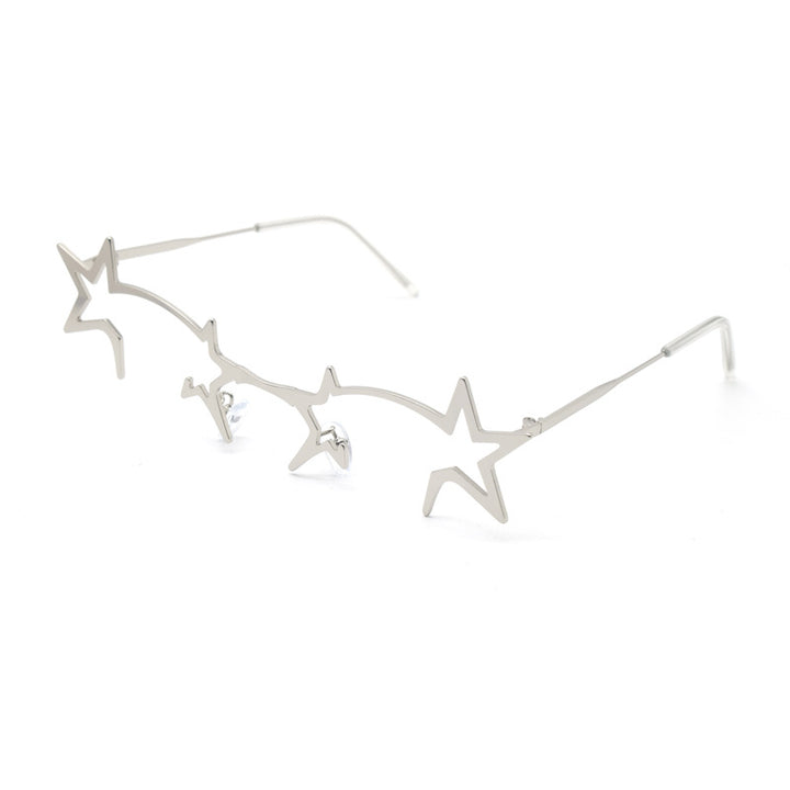 Artistic Star-Shaped Eyewear Bowlift