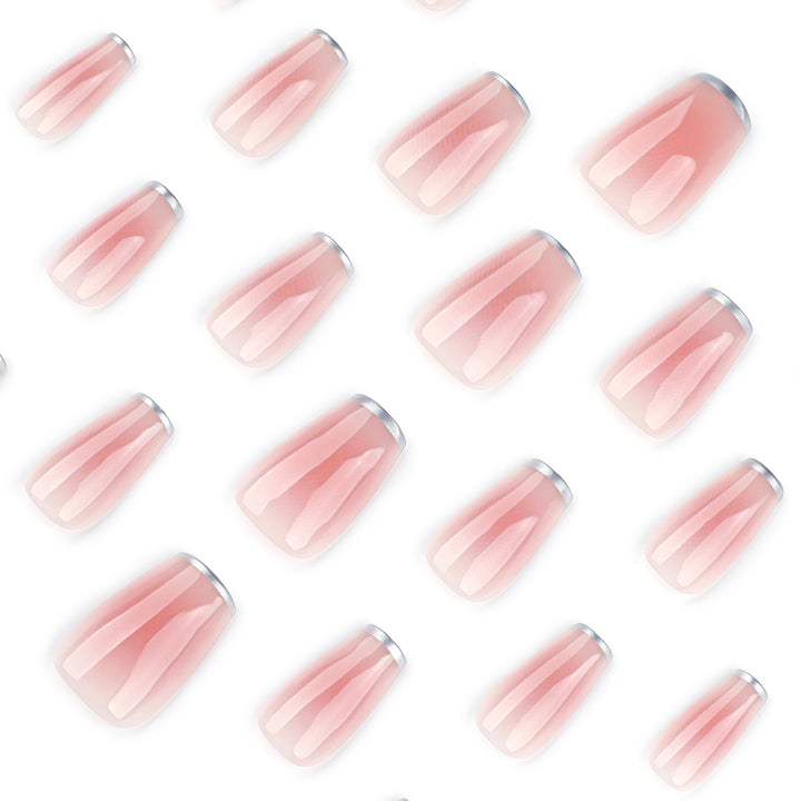 Elegant Nail Extensions with Translucent French Tip Bowlift