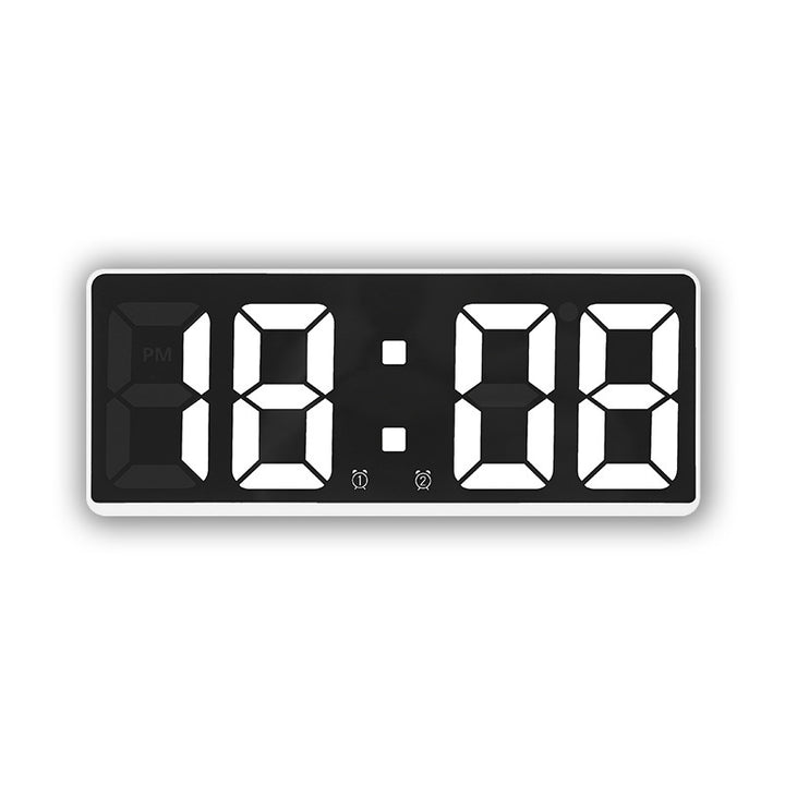 Digital LED alarm clock with large, light blue display and snooze function Bowlift