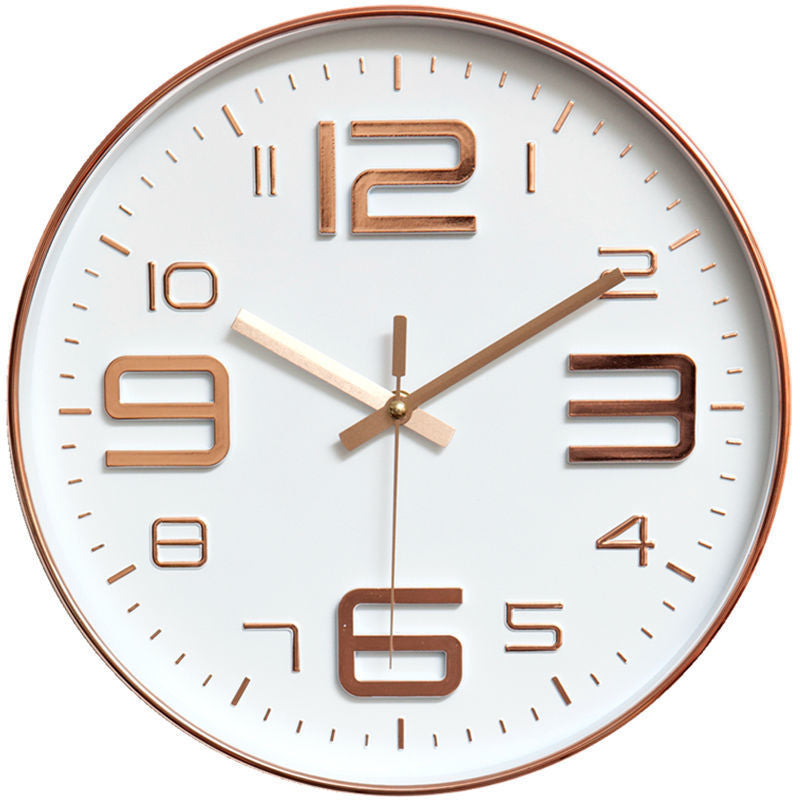 Wall clock with large dial and modern design Bowlift