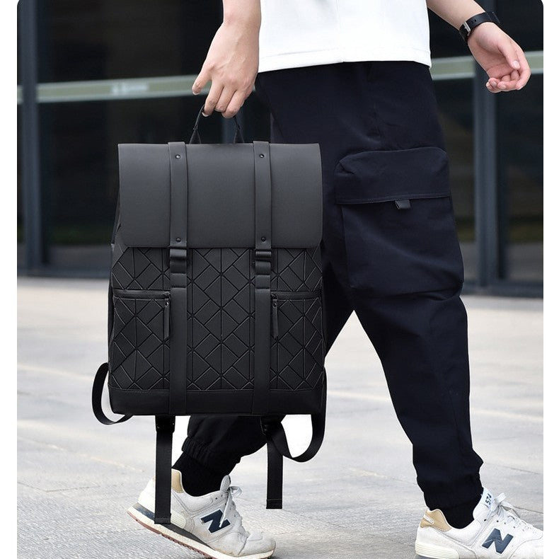 Stylish Geometric Design Bowlift Backpack