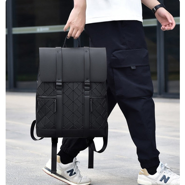 Stylish Geometric Design Bowlift Backpack