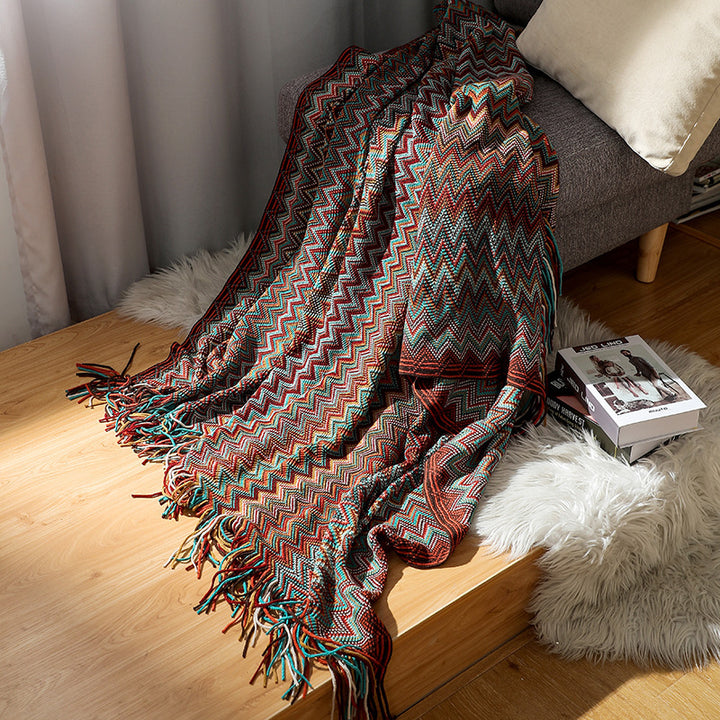 Cozy Knit Throw Blanket