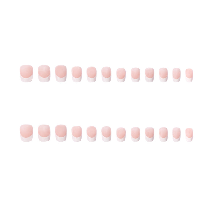 Artificial nails in elegant French style Bowlift