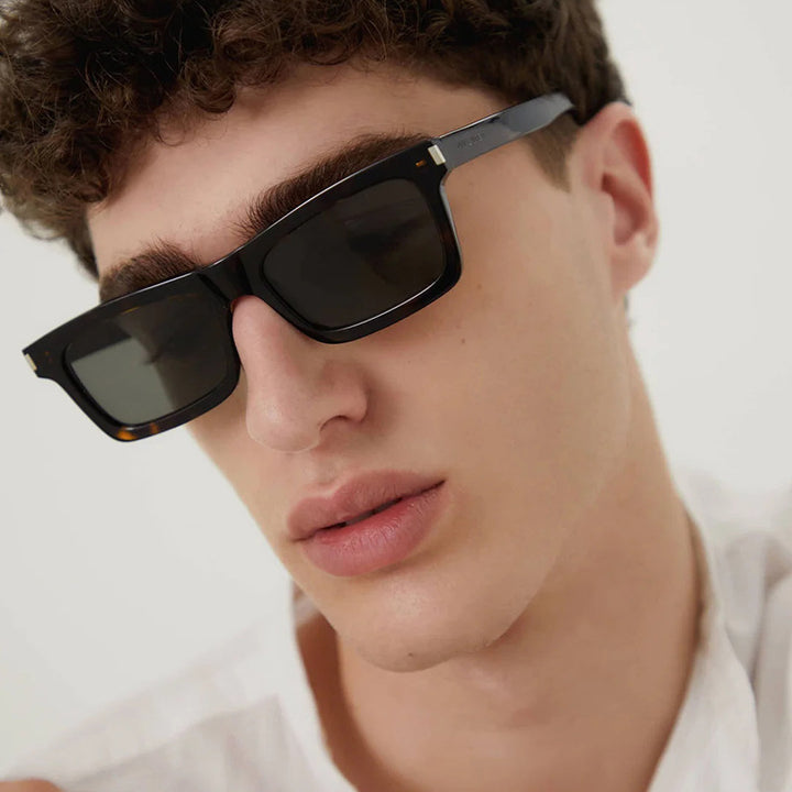 Women's square sunglasses with transparent lenses and stylish design Bowlift