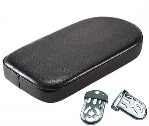 padded rear passenger seat cushion with universal metal mounting brackets Bowlift