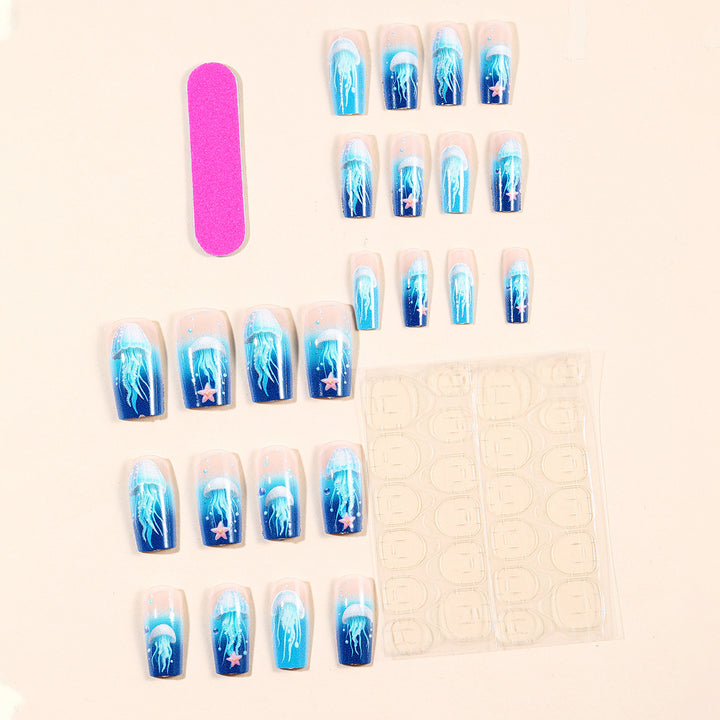 Marine-Themed Gel Nail Art Designs Bowlift